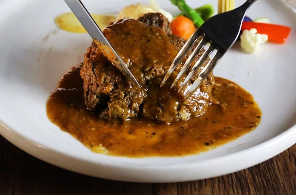 Veganes Hericium-Steak mit Rotweinsauce und Solarkochen
